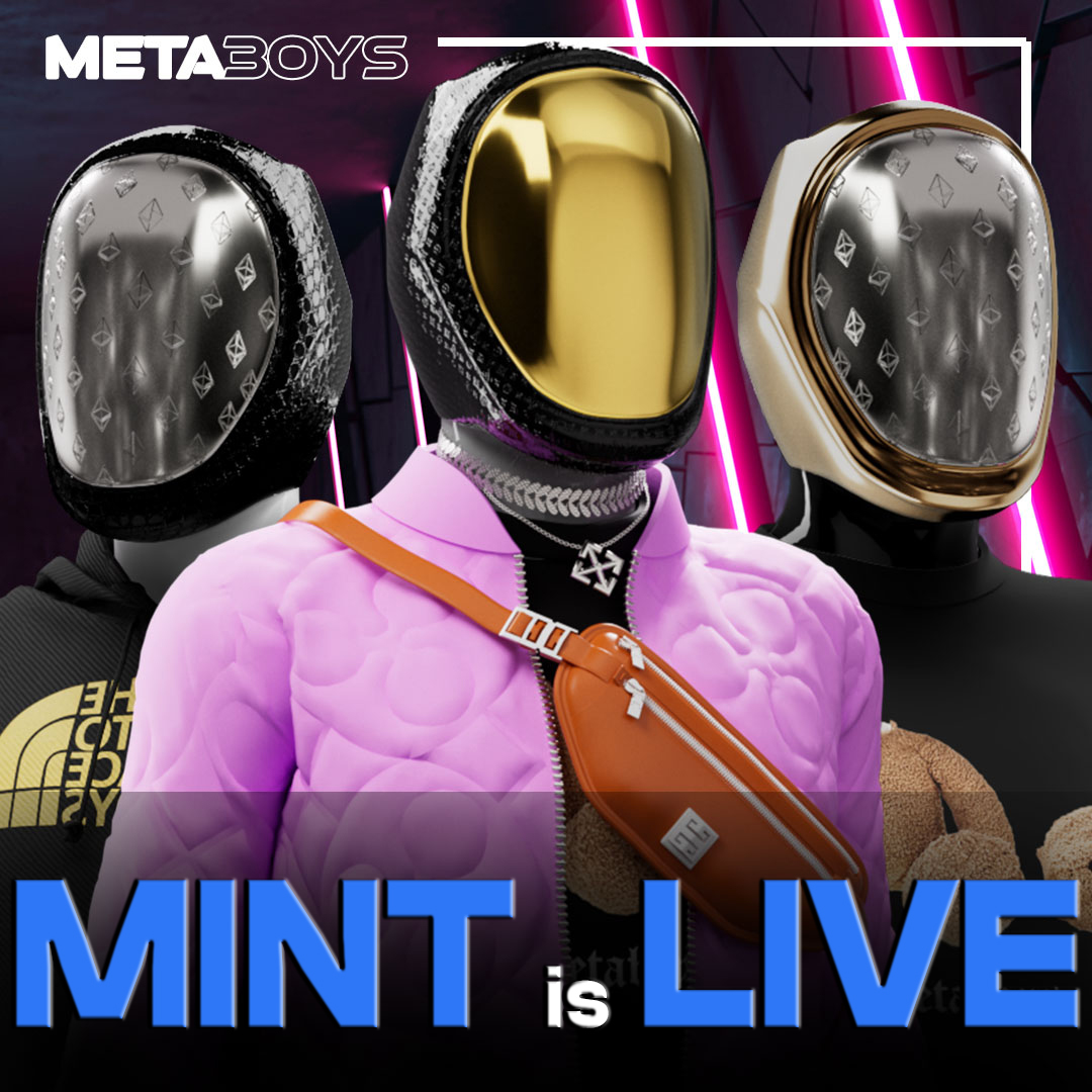 Minting is finally re opened - yesterday was a botfest which caused us to postpone for a day

Price: 0.19ETH

For the next 24 hours anyone that purchases 2 meta3oys on opensea market will receive a free nft.

#NFTs #NFTCommunity