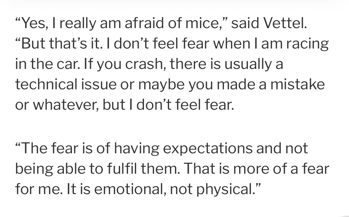 Sebastian Vettel: he's fast, he's deadly and is afraid of mice.