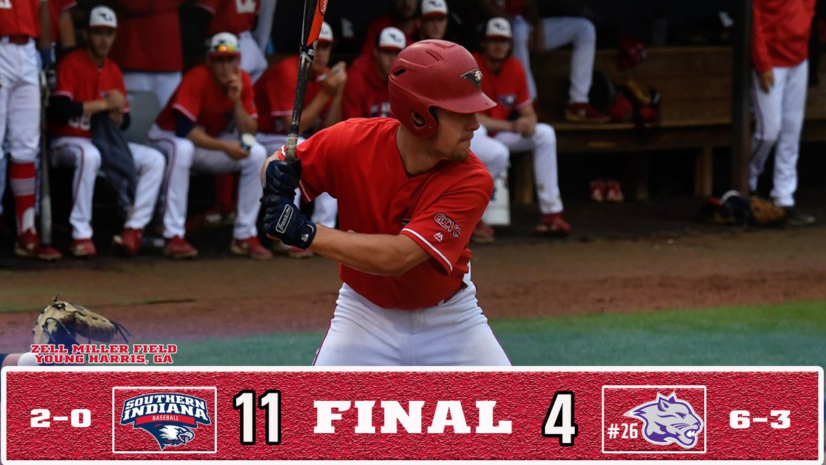 .<a href="/USI_Baseball/">USI Baseball Network</a> Final: Eagles make it 2-in-a-row to start 2022 behind a 2nd-inning grand slam by Lucas McNew in the 11-4 win. USI and <a href="/YHCAthletics/">YHC Athletics</a> finish the series Sunday at 11 am (CST). #GoUSIEagles