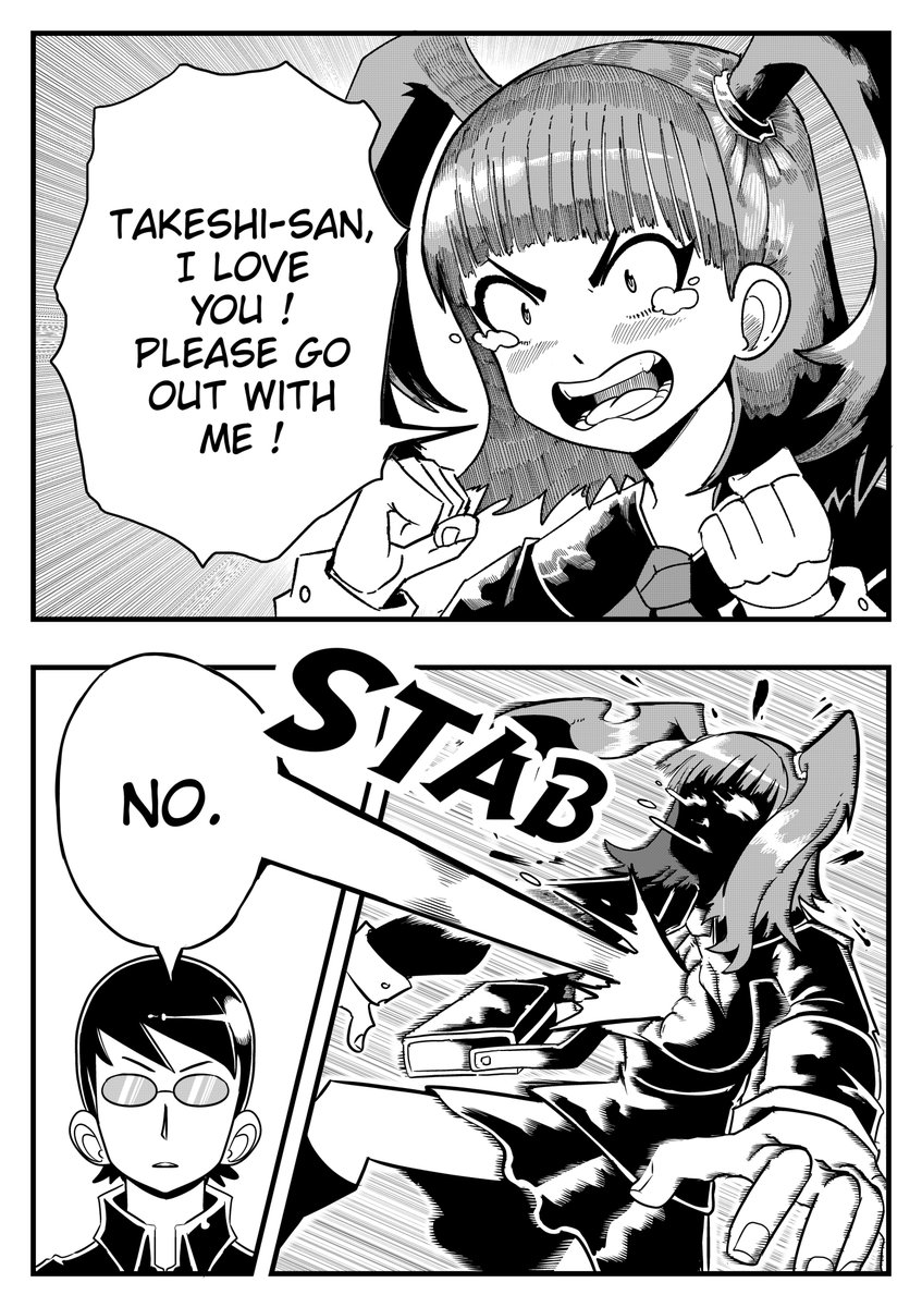 I just made a 5 page manga called LOVE AT FIRST FIGHT. Just for fun C: You can read it over at my patreon https://t.co/6LYaupC6nk
#manga #mangaart #webcomics #comicstrip