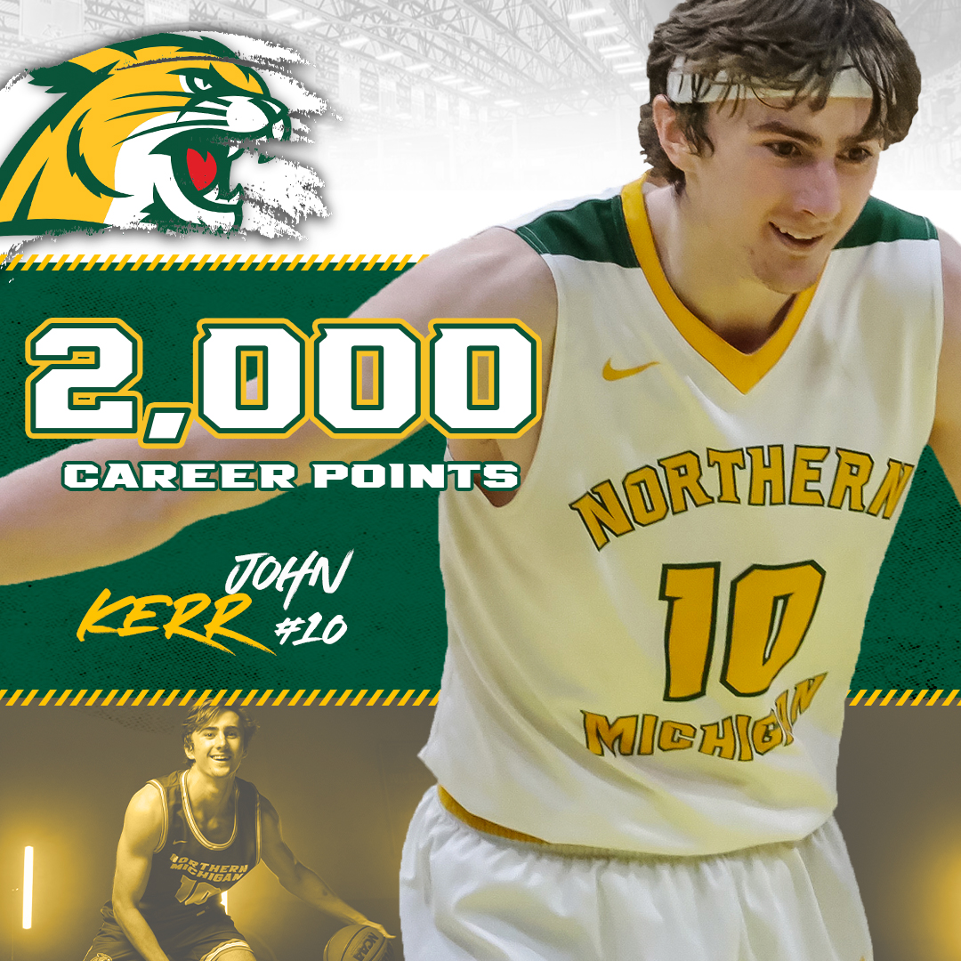 NMU_Wildcats's tweet photo. 2,000 CAREER POINTS!

Between his time with @SAUBEES and this season wearing the Green and Gold, John Kerr has now reached exclusive territory with 2,000 career collegiate points.

Congratulations John!

#NMUwildcats #ShareNMU #GLIAC https://t.co/2D02JmSyze