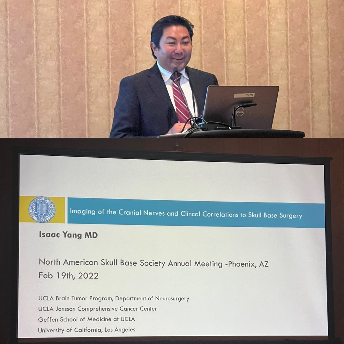 TheYangLab1's tweet photo. Kicking off the cranial nerve imaging session- good luck @IsaacYangMD ！#NASBS2022 @UCLANsgy @dgsomucla @nasbsorg #neurosurgery #yanglab #ynk https://t.co/qfIx93sKg2