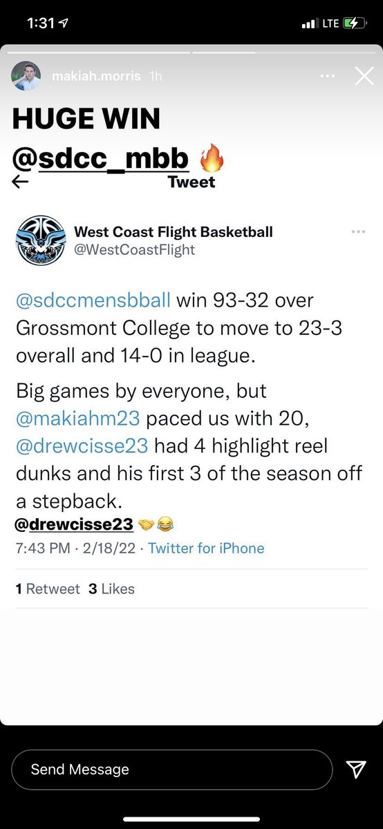 Bballmom75's tweet image. 60+ point win for San Diego City last night! Makiah was having fun and tallied 20 points in the process. @makiahm23 #knightsfam 🔥💪🏻