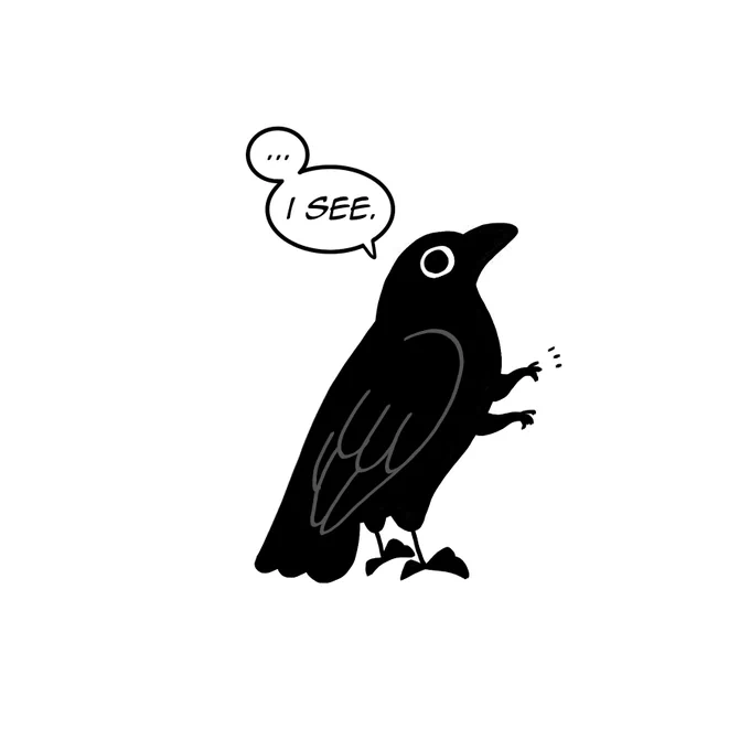Please check out my very weird comic Crow Time.
https://t.co/oNE1um57iw 