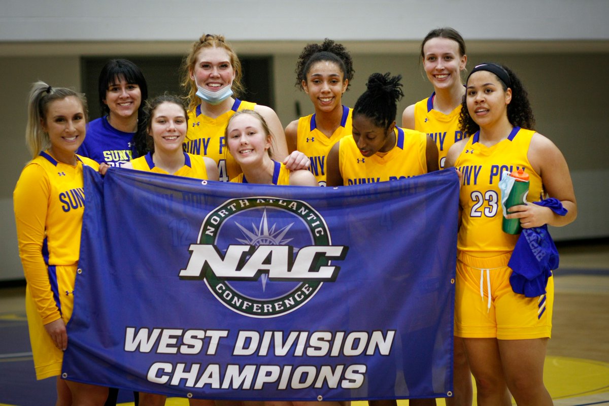 PolyWildcats's tweet photo. 🏆The SUNY Poly women's basketball team are the 2021-22 @nacathletics WBB West Division Champions! 
The Wildcats will host the NAC Championships next weekend against Husson University! 
#d3hoops #PolyWBB https://t.co/wXfw3A56iM