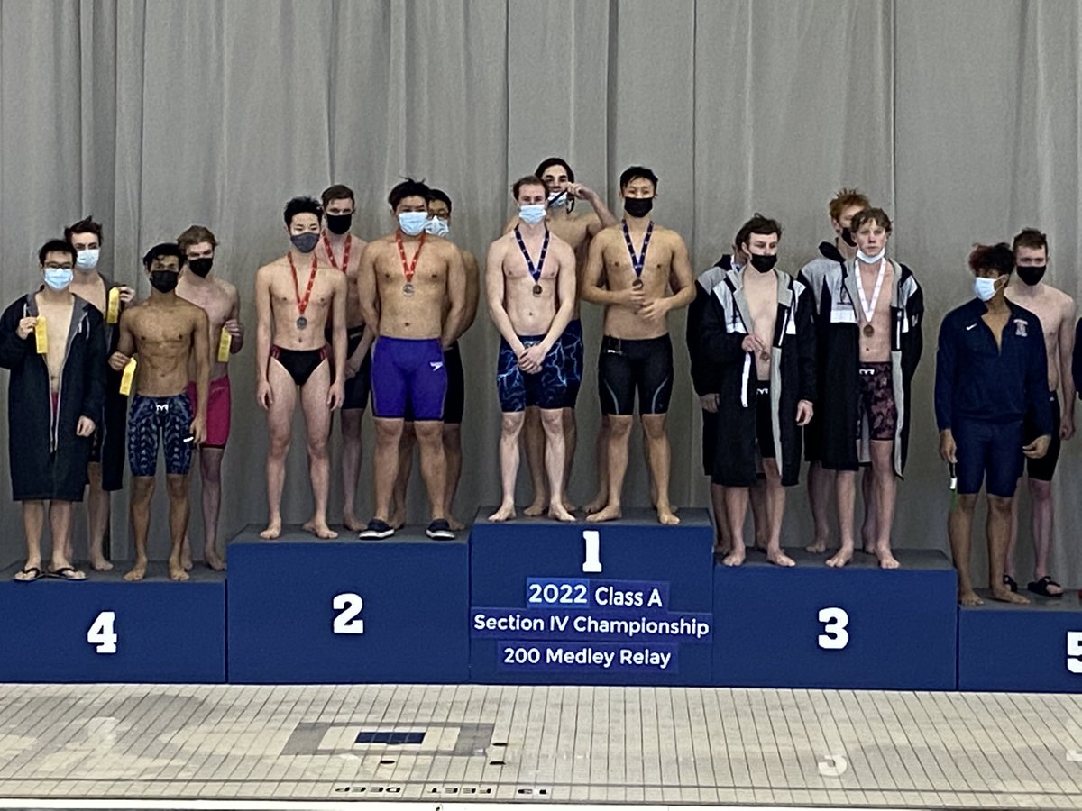 HorseheadsAD's tweet photo. Boys Swimming with a strong start at Sectionals!

#CareCommitWork #GoRaiders #Sectionals22 https://t.co/rZrLG1Ke86