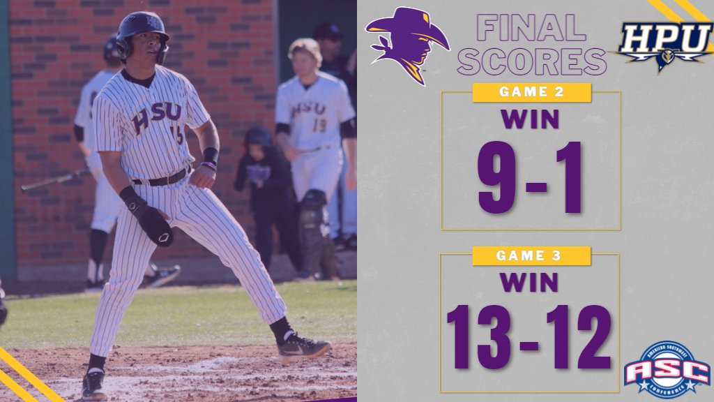 COWBOYS WIN!!! HSU pulls off the 3-game series sweep over HPU, improving to 4-2 on the season #ASCbb #D3bb