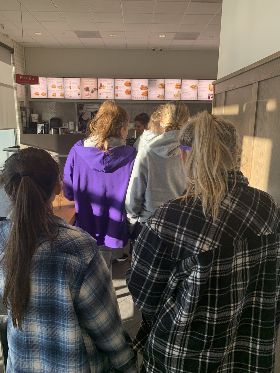 CoachDavidSaur's tweet photo. When you win on the road it’s @ChickfilA time &amp; @riley_dangelo @siemcclain doing their best tell me your from central PA without telling me your from central PA with the flannels 😂 https://t.co/nTVVQM0Fmw