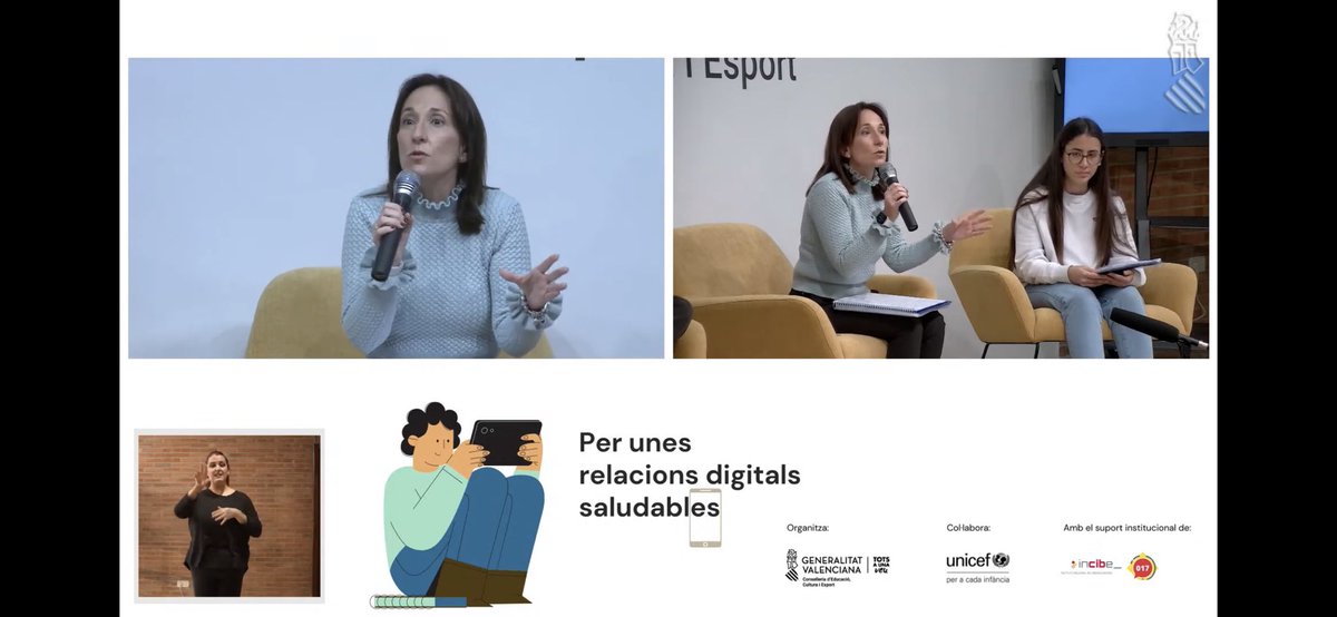 Elcammar's tweet photo. Gracias @UNICEFComVal Elena y Marlene por el maravilloso informe TRIC. Gracias @aonmonica5, Alex, Dani, Raquel, Reis… por esta jornada! #ciberseguridad para menores! Remando en la misma dirección @iespuzol @GVAeducacio @GVAinclusio https://t.co/W0Wsf4DfYk