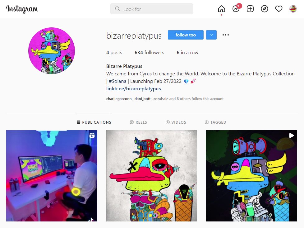 🛸10 SOL Giveaway 1 Winner🛸

We will be posting epic content there, reels, clothing line sneak peeks and more giveaways.

1⃣Follow on Instagram
2⃣Like
3⃣RT
4⃣Tag 2 Friends

instagram.com/bizarreplatypu…

#Solana #NFTs