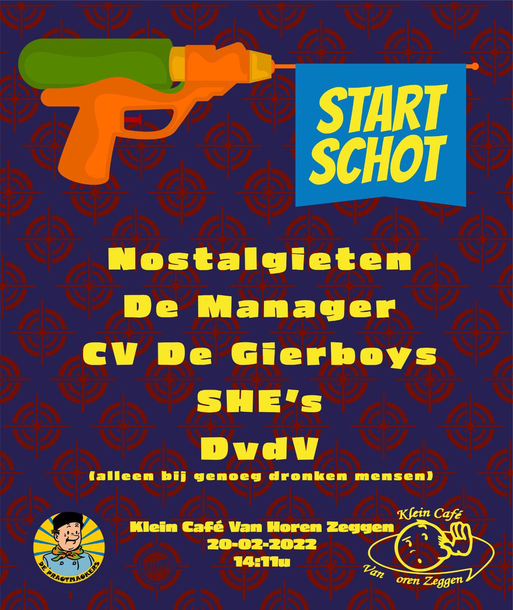 Praotmaokers's tweet photo. Komen. Fist.

#himmoltoeter #startschot #carnaval #feest https://t.co/47pR6Dezgz