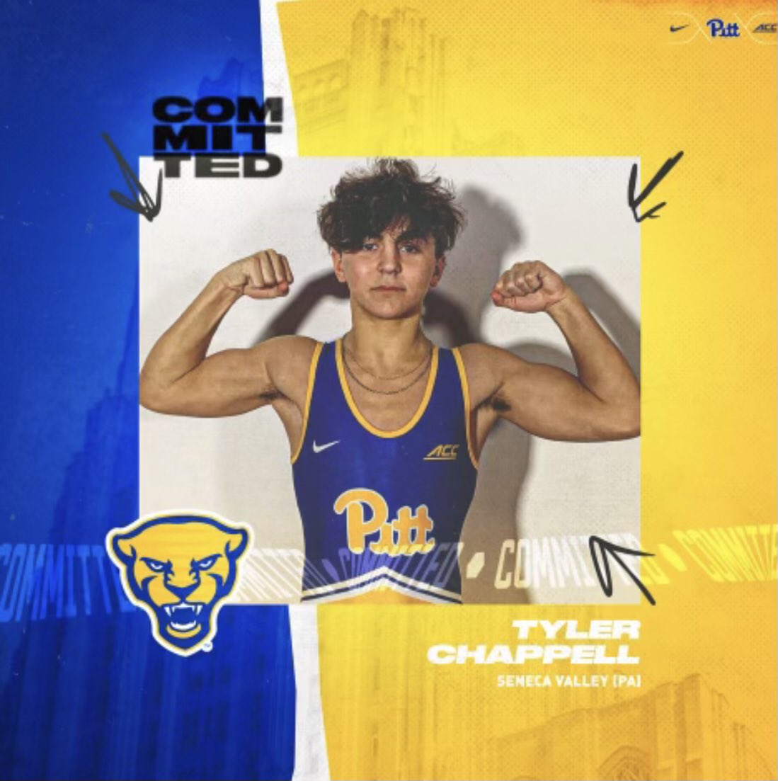 PAPowerWrestle's tweet image. A big congrats to ⁦@SV_Sports⁩ wrestler Tyler Chappell, a PIAA State 3rd Place Medalist, on committing to ⁦@Pitt_WRES⁩ #PAPOWER