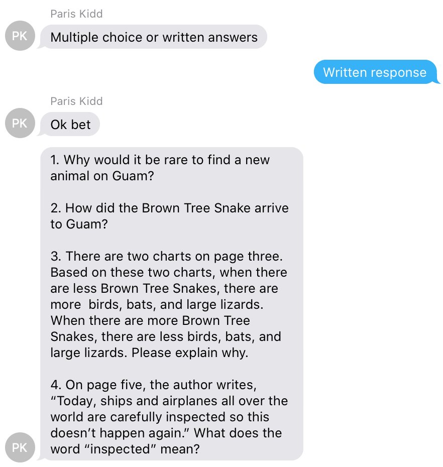 Foreman5th's tweet photo. Seriously. Another reason @coach_kidd is so AMAZING. She always helps me by writing quality comprehension Qs from science texts for our Ss! Ss learn about ecosystems and practice writing skills... WIN WIN! #scienceandwriting #StallionsDeserveIt https://t.co/yOdkS3irjc