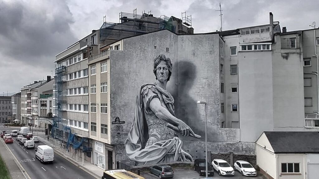 🎨EL MEJOR MURAL URBANO DEL MUNDO SE ENCUENTRA EN LUGO

🏆Julio César, pintado por Diego As ha sido la ganadora en la plataforma Street Art Cities

🖼️ Un imponente Julio César de más de 20 metros de altura
