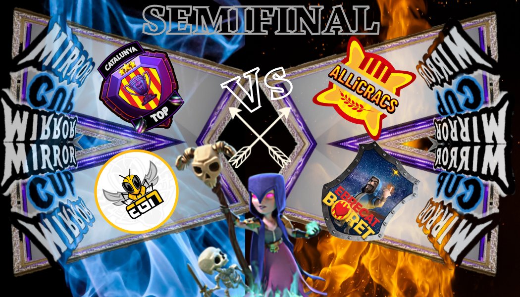 Ja tenim definides les finals de la Mirror Cup, <a href="/ALLiCRACS/">ALLiCRACS</a> vs EGN Sports i Catalunya Top vs Ebrecat 🐌🐌🐌