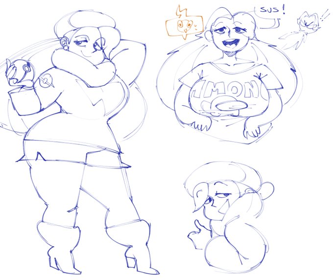 i forgot how to draw in a computer
have these doodles while i regain composture lmao 