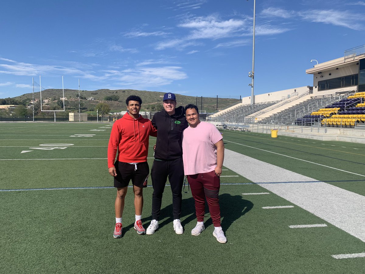 jadonb13's tweet photo. Had a great time visiting @CoachSuth74 &amp; @CLUCoachLugo at Cal Lutheran with my boyz. Big things coming soon‼️
@coach_dschuster 
@JRUCKUS14 
@CalebAlalem 
@MCPFootball 
@KSBYSports 
@ThePrepSN https://t.co/ptQPZQINfu
