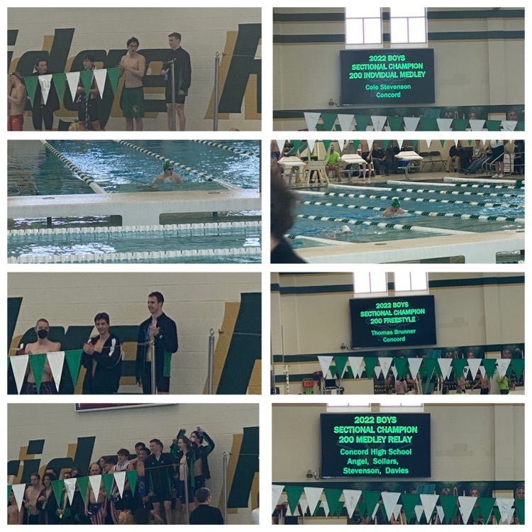 MinutemenCHS's tweet photo. Congrats to our Boys Swimming Team who won the 2022 Sectional title today! Great work Minutemen! #concordpride #WeAreConcord https://t.co/OUKTJJ4ERG