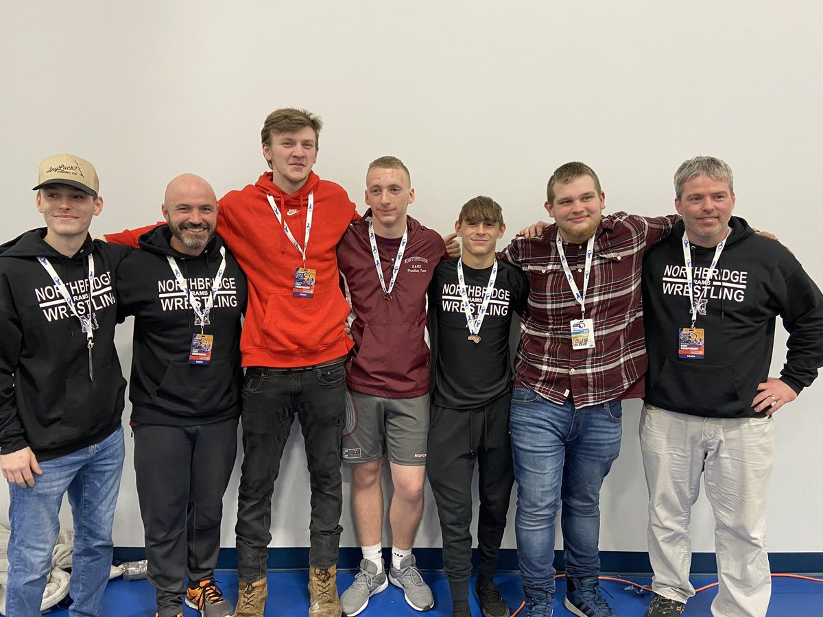 D2 State Wrestling Final:

Anthony Vickers (3rd - 113 class)
*Northbridge placement record*

Zach Vento (7th - 195 class)

Extremely proud! <a href="/RamsWrestling1/">NorthbridgeWrestlingBoosters</a>