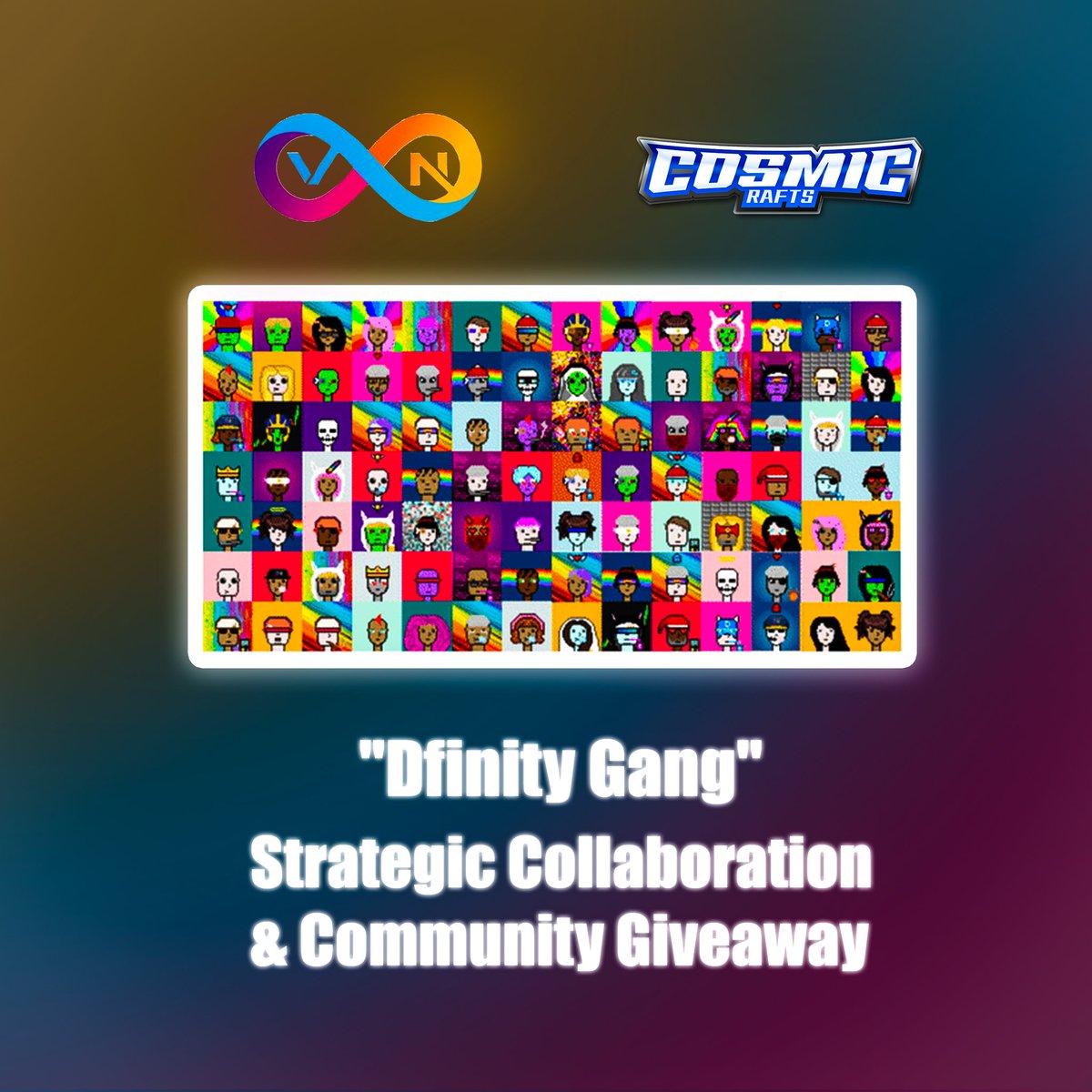 cosmicrafts's tweet photo. We are happy to announce a collaboration between @DfinityVN and @cosmicrafts!🚀

To participate for a "Dfinity Gang" #NFT Whitelist📋 spot:
✅ Retweet this
✅ Follow @DfinityVN &amp; @cosmicrafts
✅ Tag 3 friends

5 Winners🏆 will be randombly picked on Feb 21th! https://t.co/QFiAVlJwwS