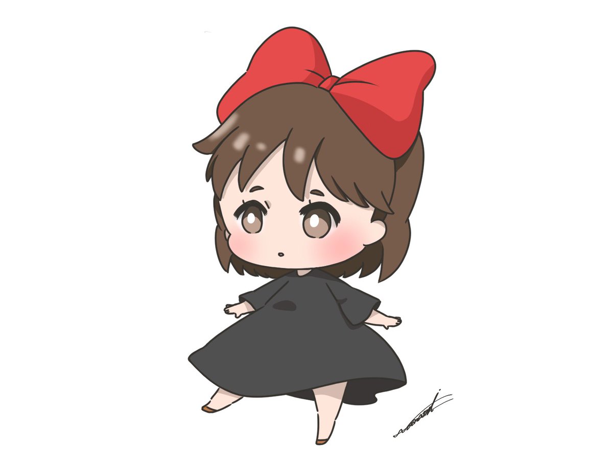 キキ』 #イラスト #魔女の宅急便 #キキ #ジブリ #ミニキャラ #clipstudio