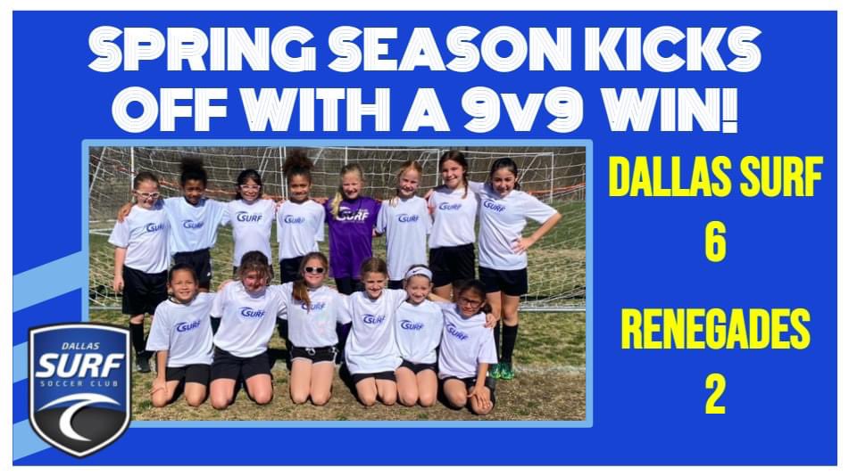 dallassurfeast's tweet photo. Great way to open the 9v9 season for our Dallas Surf ‘12G East girls today! https://t.co/R63xtz5bgy