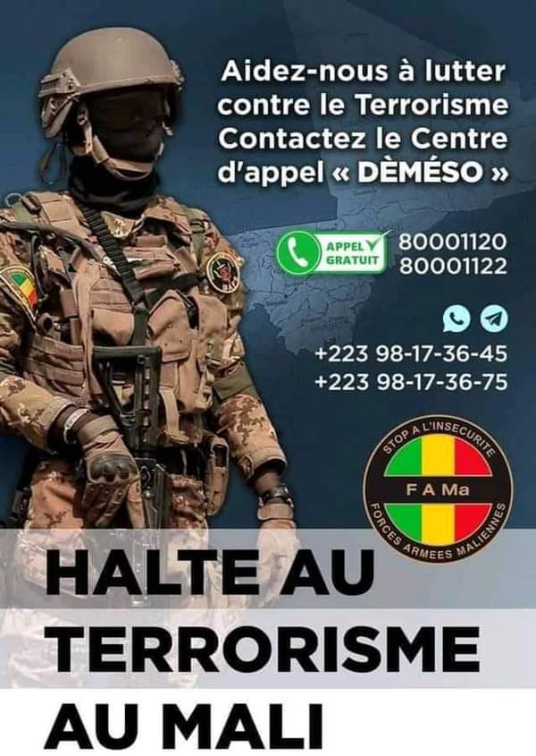 🇲🇱#Mali -- Les <a href="/FAMa_DIRPA/">Tesla News</a> ont mis à la disposition des populations un centre d'appel gratuit pour alerter sur toute forme de menace liée au terrorisme. 👇👇👇