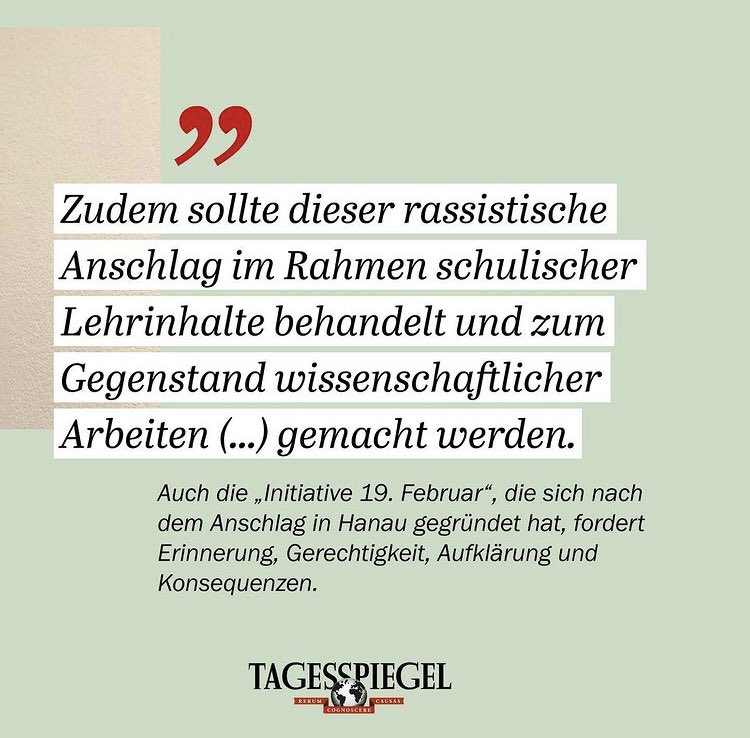 SlmaYilkhan's tweet photo. #Hanau darf nie vergessen werden! @tagesspiegel 

https://t.co/BIu8GZfc1K https://t.co/s0l5G0M3yp