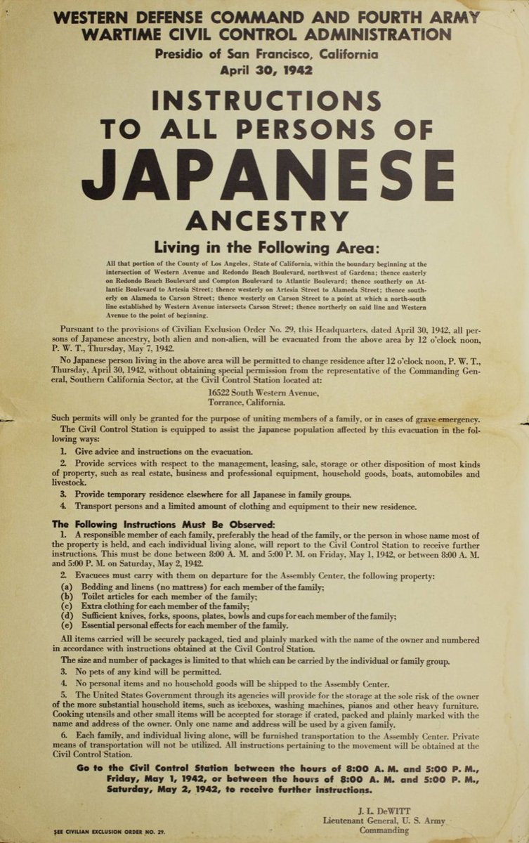 EugeneCho's tweet photo. Never forget. 80 years ago today (2/19/42), the United States government issued Executive Order 9066 to send 120,000 Japanese Americans to internment camps (80,000 were American citizens). May we grieve this injustice, learn from the past, and vow never again. #StopAsianHate https://t.co/TFWZR6lfAK