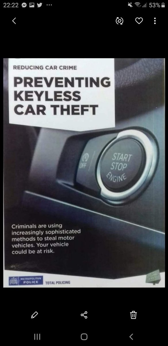 essex_crime's tweet photo. #KeylessCar protect yours with a #FaradayPouch #SteeringLock https://t.co/xl6yCoBMF6