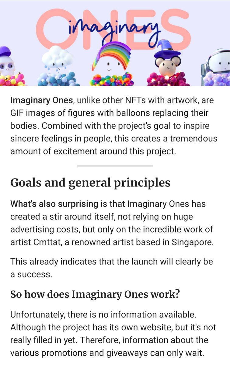 men_2077's tweet photo. my article about @Imaginary_Ones please read, I hope you appreciate it 🙏  😊 @cmttat @heygentlewhale @kbbyhoon @MightyMouseyIO please connect the link as twitter is blocking for unknown reasons #NFT
h+ttps://telegra.ph/Syndicatex-02-19 https://t.co/OOFpjdeSrE