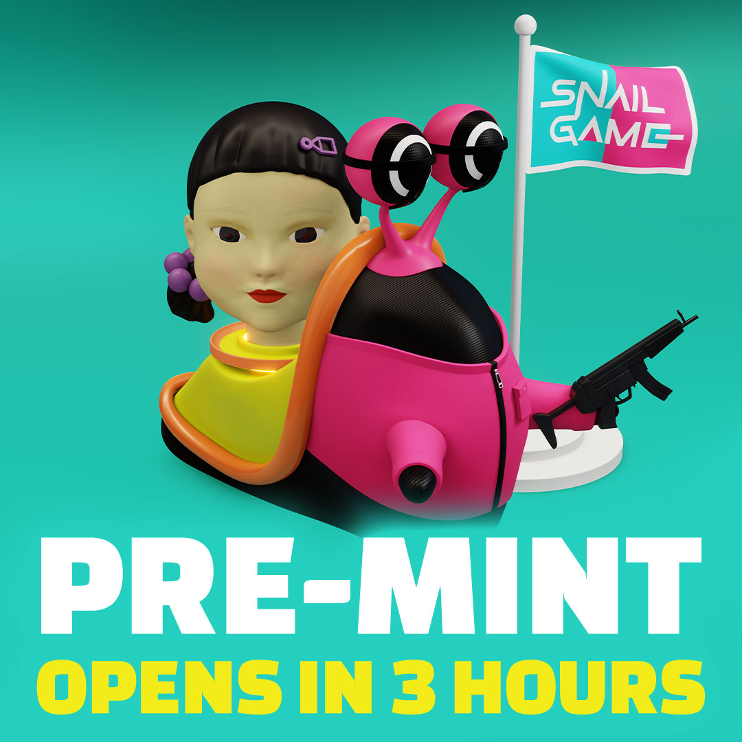 PRE-MINT OPENS IN 3 HOURS! 🔥 ⠀
⠀
Today is the day guys. If you are on the whitelist you can mint your snail within 3 hours!
ARE YOU EXCITED? 😍 
⠀
Show some love in the comments and let us know if you are going to mint ❤️
#NFT #NFTartist #NFTMinting #nftart #NFTdrop #NFTs