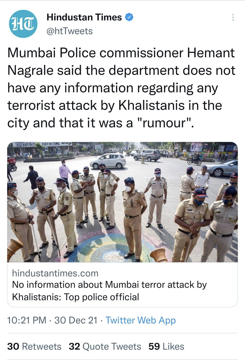 Nick95377890's tweet photo. Fake media outlets are getting way out of hand!
Just months ago..
The Indian fascist government blamed Khalistani elements on basis of rumors! Creating fear amongst citizens and hate for minorities. (Just before the new years)
#SettingNarratives
#FascistIndia
Fact check ⤵️ https://t.co/Z1L7FQNusI