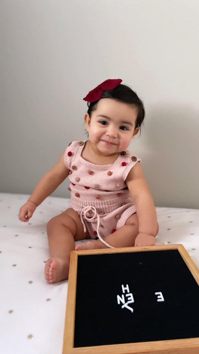 cyndelprado's tweet photo. Mila turns one in 4 days and i can’t stop giggling at how freaking cute my god daughter is❤️❤️❤️ https://t.co/T5EfaS4ovW