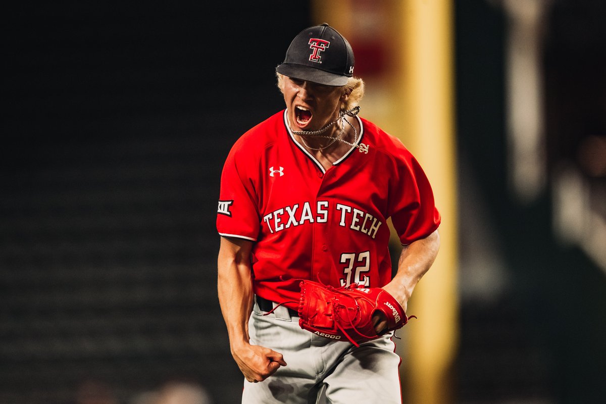 TTU_Baseball's tweet photo. End 5th | @Trendan_09 debuts in relief with three strikeouts to retire the side 😤 https://t.co/SzyIjN7VS4