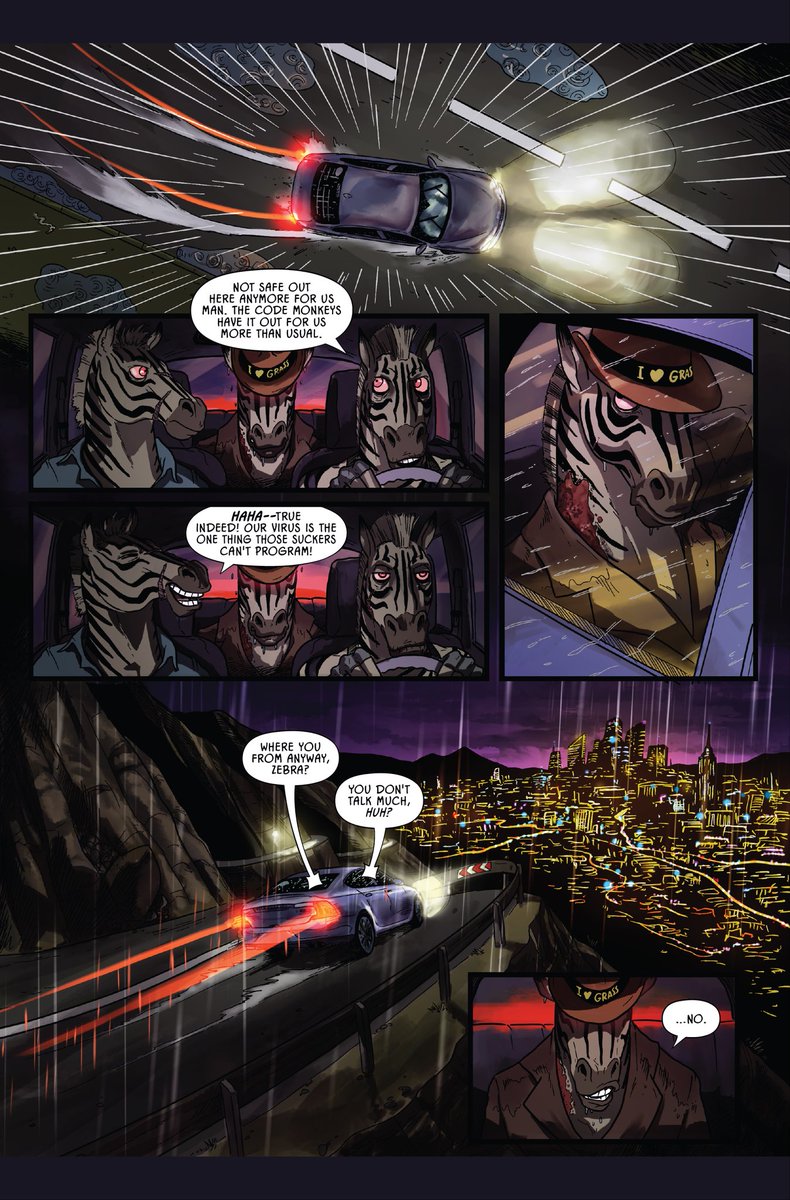 ZombieZebrasNFT's tweet image. 🔥 SEVEN DAYS OF COMICS 🔥

WIN THIS MINTED 1:1 ZOMBIE COMIC 🧟‍♂️ PAGE 2 🧟‍♀️

- The only version of this comic page that will ever exist
- Upgradeable art 
- Original Zombie tokenomics, artwork, and story

TO WIN:

Quote Tweet a Caption to this Comic Page AND follow @ZombieApesNFT!