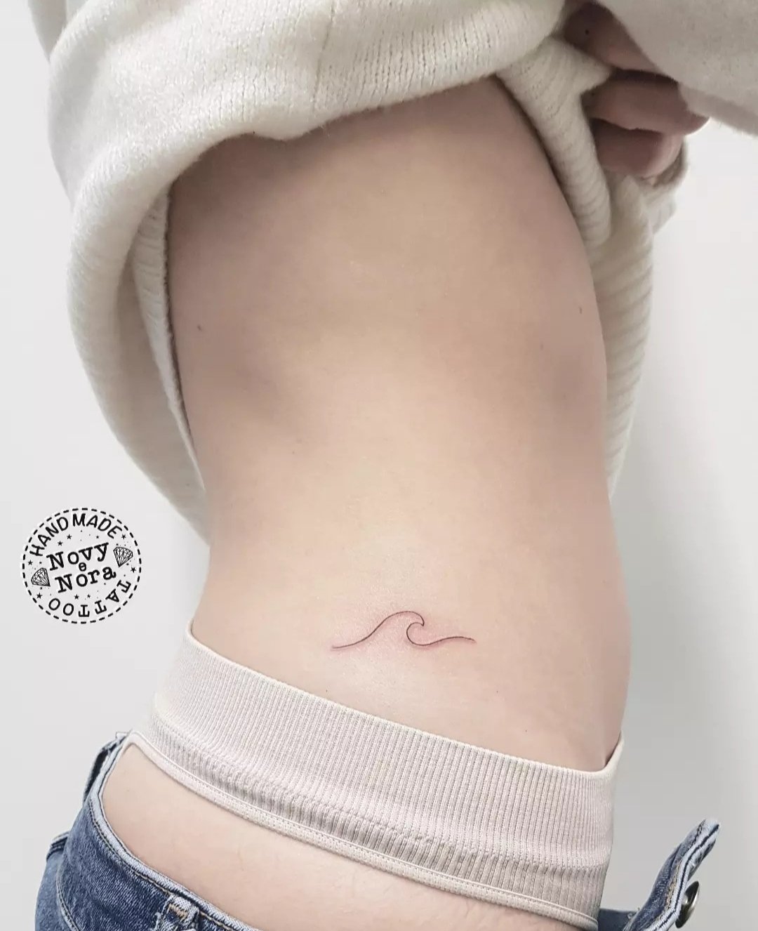 Share 140+ line wave tattoo super hot