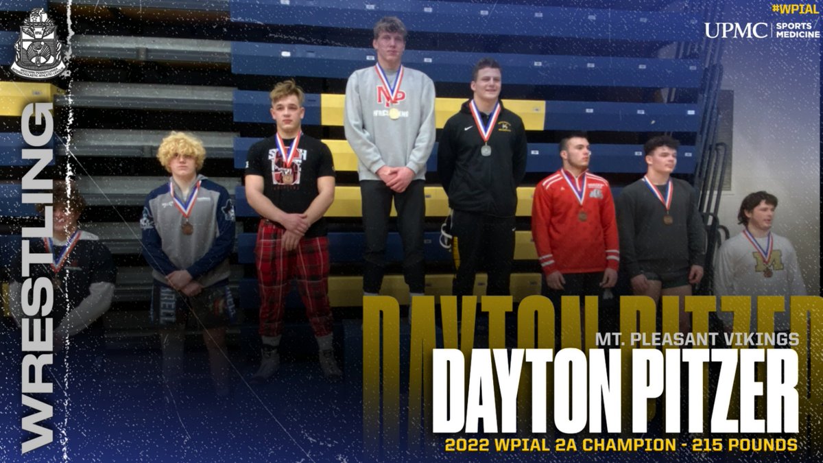 wpial7's tweet image. 𝐖𝐏𝐈𝐀𝐋 𝟐𝐀 𝐖𝐫𝐞𝐬𝐭𝐥𝐢𝐧𝐠 𝐂𝐡𝐚𝐦𝐩𝐢𝐨𝐧 - 𝟐𝟏𝟓 𝐏𝐨𝐮𝐧𝐝𝐬

🥇 - Dayton Pitzer (@VikingNation_MP)
🥈 - Vitali Daniels (@BentworthSD)
🥉 - Anthony Govern (@SHSAthletics4U)

#WPIAL | 🤼🏆
