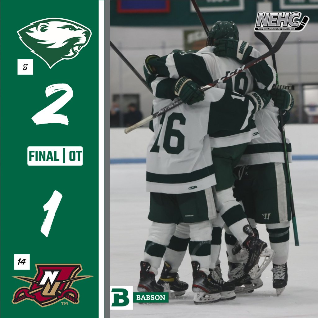 Andrew Holland scored his 1st goal of the season at 12:47 of overtime to lift No. 8 <a href="/BabsonHockey/">Babson Hockey</a> to a 2-1 win over No. 14 <a href="/NorwichCadets/">Norwich Cadets</a> in an <a href="/NEHockeyConf/">NE Hockey Conference</a> quarterfinal on Saturday. #GoBabo #d3hky