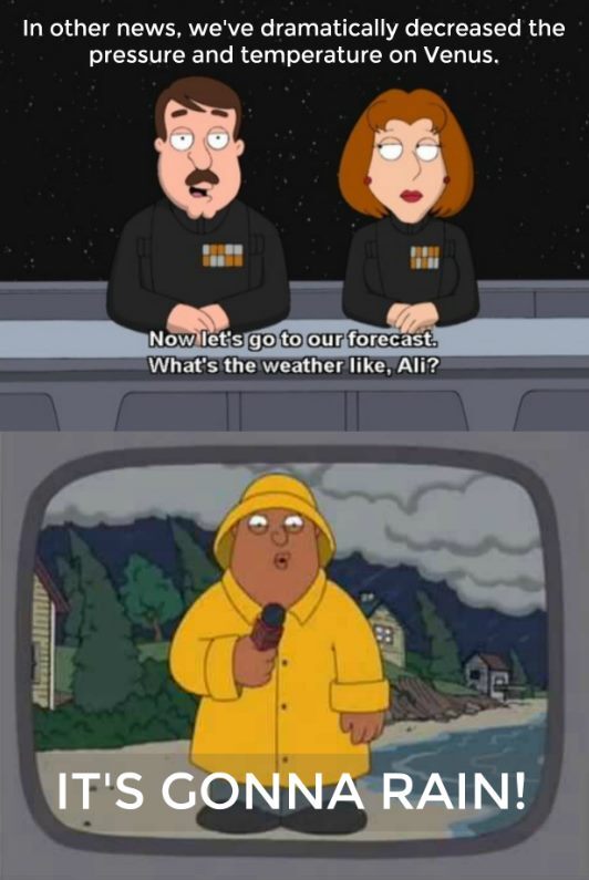 Ollie Family Guy Raining Sideways