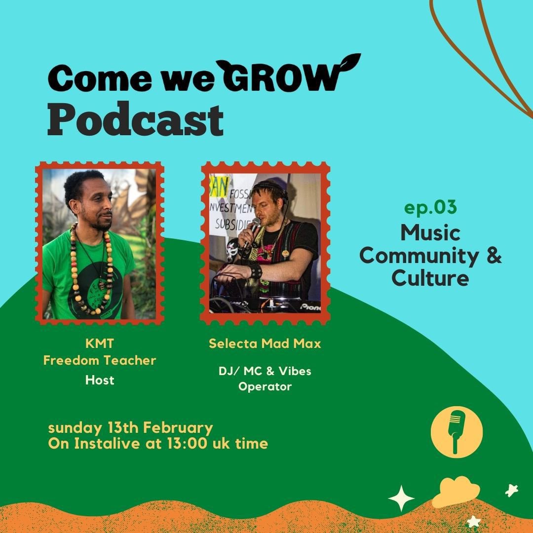 Tomorrow at 1pm is the next @may_gdn Come We Grow podcast with guest @madmaxgraffix as we discuss Music, Community & Culture on instalive #comewegrow #podcast #hiphop