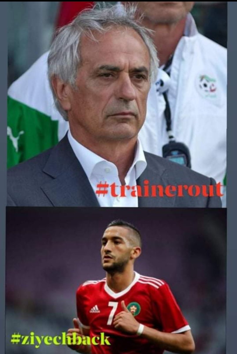 ArieHermex's tweet photo. #Vhidhalilhodzic
#HakimZiey

#trainerout
#ziyechback https://t.co/6ArPM6t0n1