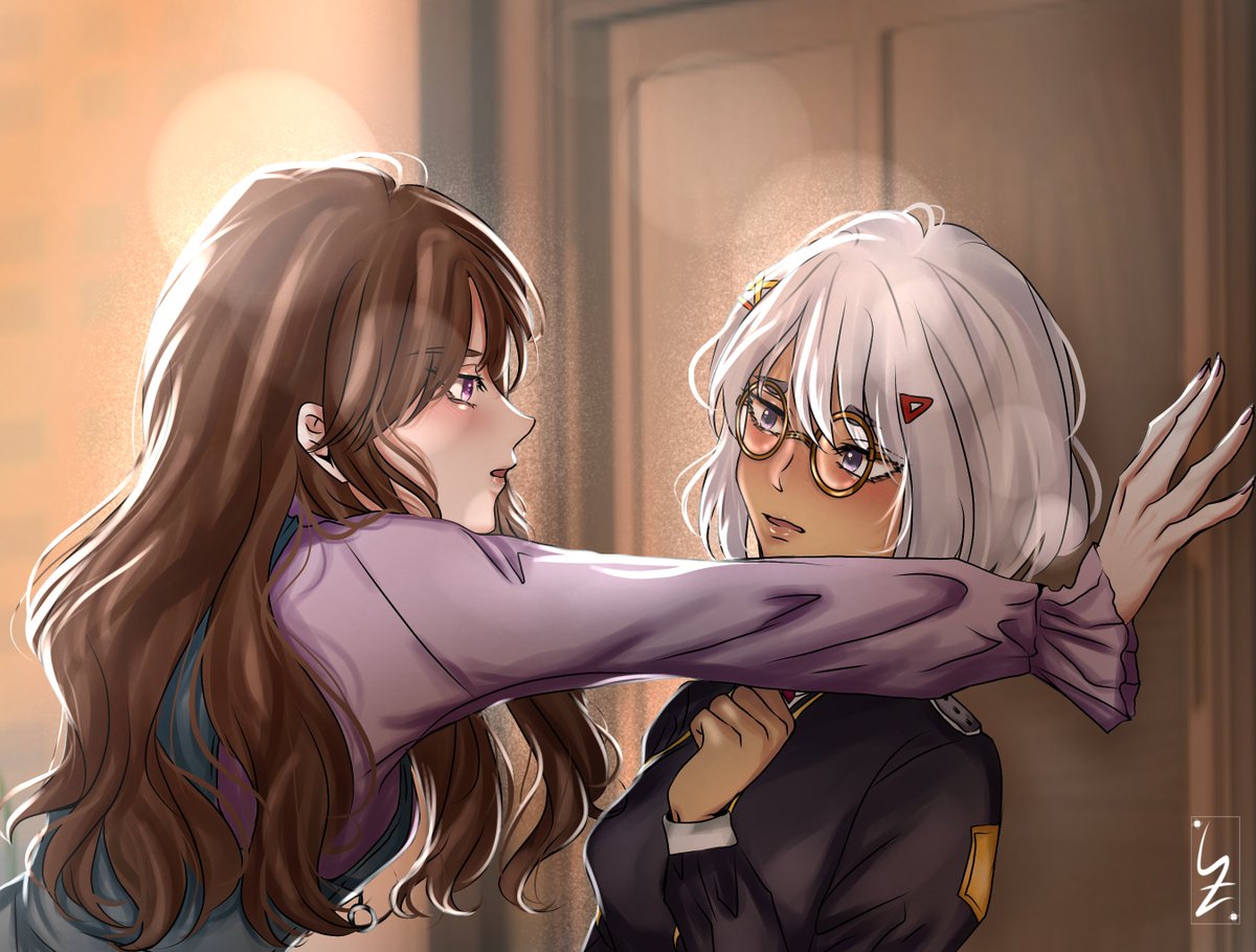MurasakiUsami's tweet photo. "You think I would just let you go just like that?" @hadasuzume_ch 

Bless @kyot_onigiri for speed running this phenomenal art!

#Usamillust #HadArt #Vtuber #VStreamer #ENVtuber #PHVtuber #kabedon https://t.co/vOwj3p1oyq