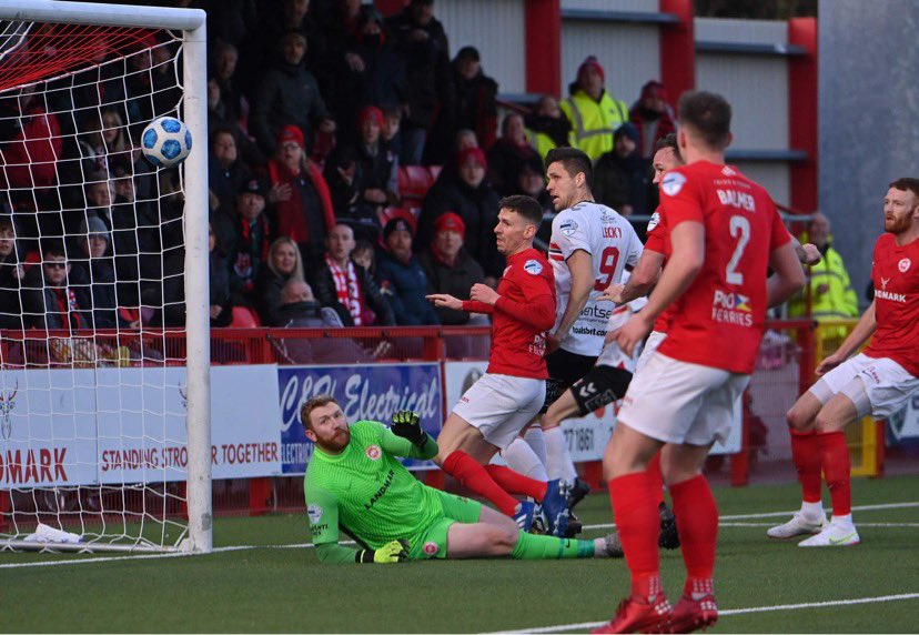 Death. Taxes. Scoring vs Larne. 
😅