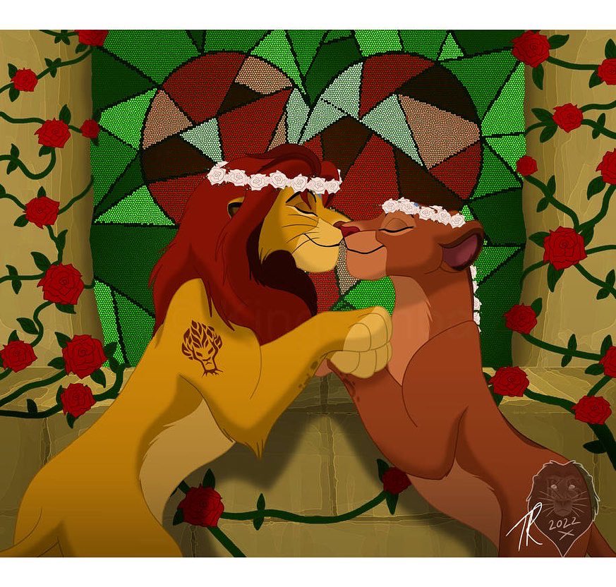 Kion &amp; Rani: Valentine’s Wedding 💘🕊🌹

❤️❤️❤️

#kion #rani #disney #fanart #thelionking #lionking #thelionguard #lionguard #love #valentines #valentinesday