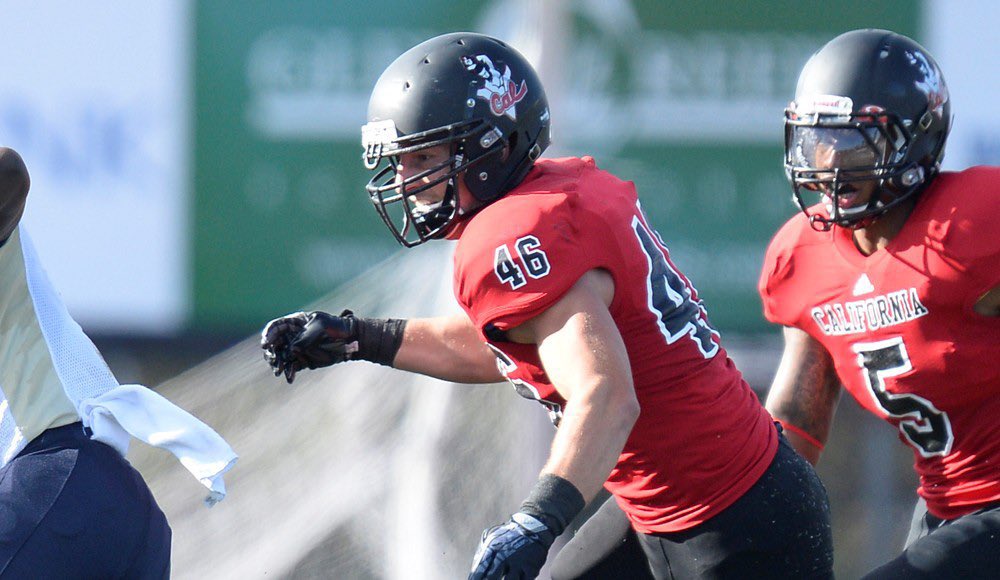 CalUVetsAffairs's tweet photo. Congratulations and welcome “home” to @SLynn46! 

He recently accepted a position with @CALU_football as outside LB coach. 

He is a proud #CalU alumnus - class of ‘14, ‘15, and he also recently served with the @25thID in Hawaii. 

Congratulations, Coach Lynn. #SoldierForLife 🇺🇸 https://t.co/fVSETeToIk