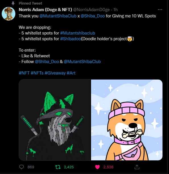 edunft_'s tweet photo. @GiveAwayHost @NorrisAdamD0ge done https://t.co/WEFjJJdbTW