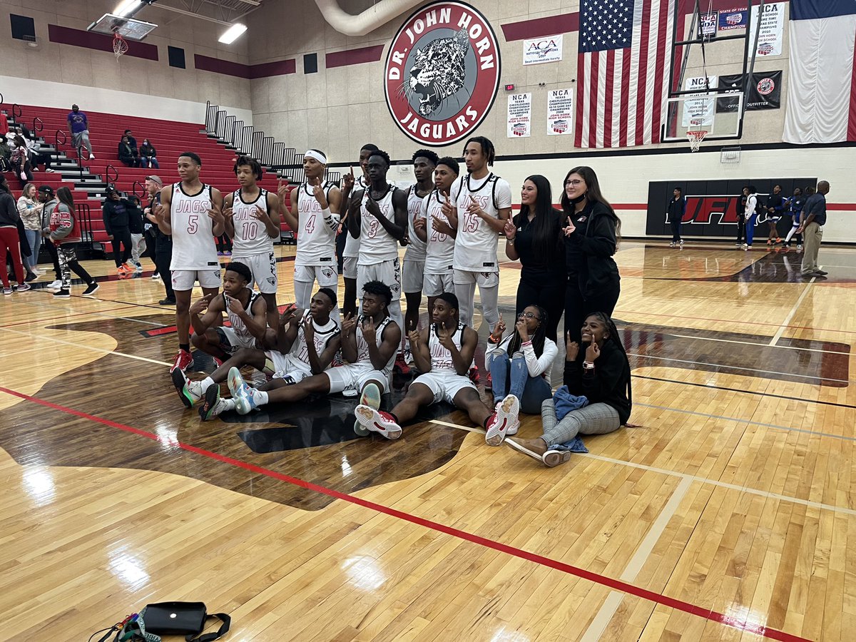 HornJATS's tweet photo. HUGE night last night for the @runningjags 🏀 team! Got a win against cross town rival &amp; clinched the district title 🏆!!! Cut ✂️ the net! #DistrictChamps #CuttingNets #JFL #JagCountry 🐆 #WinningCulture #WeComin #FightFinishFaith https://t.co/FLh0ABneLZ