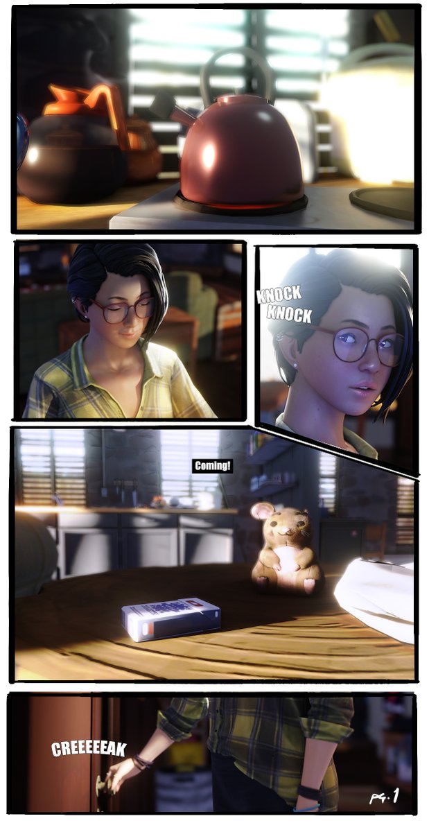 TheWindyHobo's tweet photo. (PART1) Posted that render of Alex a while ago and I'm posting the whole thing now. Alt timeline in which Gabe is still alive. Also Alex being the best wingwoman. Light mention of #chenrich, implied #chencan #LifeisStrangeTrueColors #alexchen #ryanlucan https://t.co/nHf7Dc8j6t