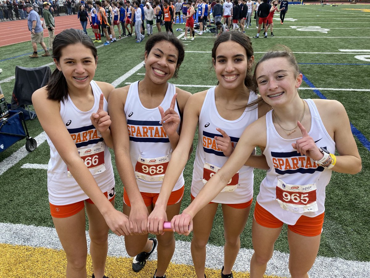 4x400 champions, heading to states in two weeks